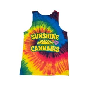 Sunshine Cannabis Tie-Dye Tank Top
